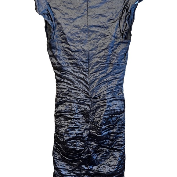 𝅺NICOLE Miller Ruched Cap Sleeve Dress EUC - Picture 2 of 11